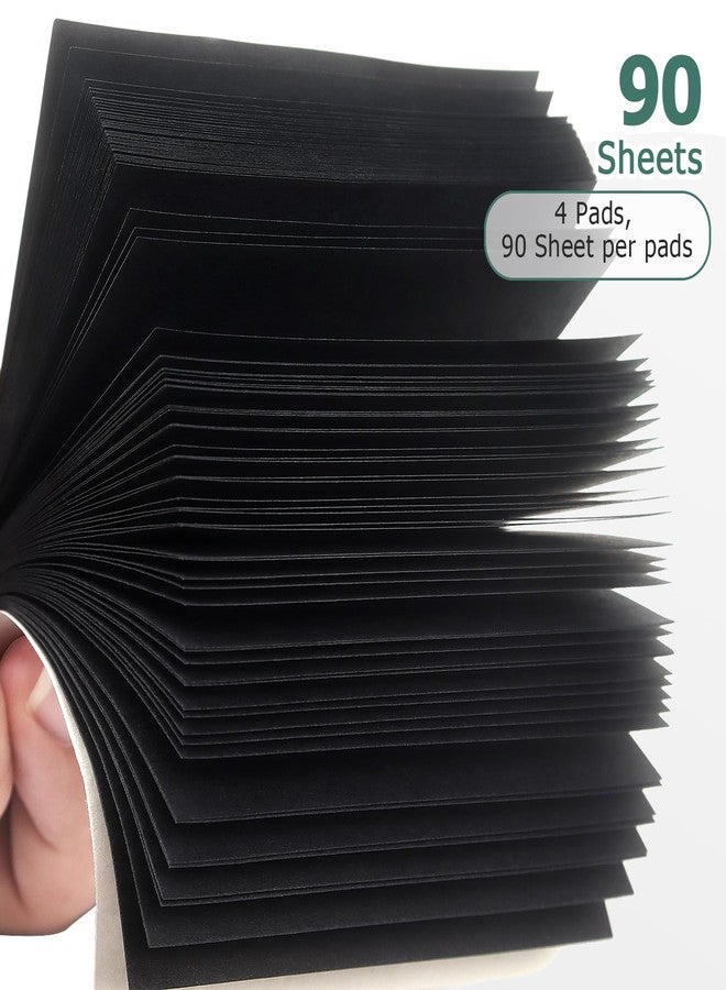 Eastern Wolf Sticky Notes 3x3 Self-Stick Notes Bright Colors Sticky Notes 4 Pads 90 Sheets/Pad (Black) - Image 4