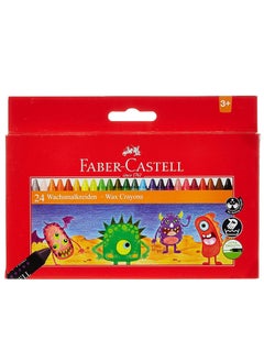FABER-CASTELL 24-Piece Wax Crayons Multicolor  - Image 1