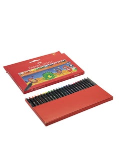 FABER-CASTELL 24-Piece Wax Crayons Multicolor  - Image 2
