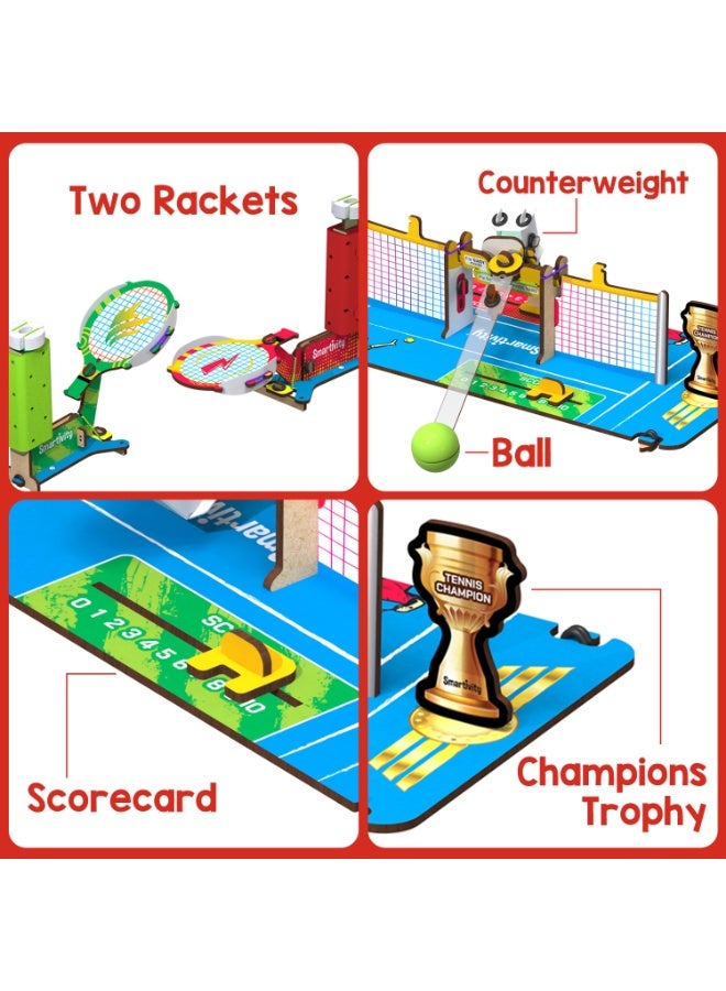 Smartivity Tabletop Tennis Toy for Kids 6 to 12, 2 Player STEM Toy with Mechanical Rackets & Scoreboard, Birthday Gift for Boys & Girls Age 6, 7, 8, 9, 10, 11, 12, 13, 14 Years Old - Image 3