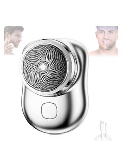 Mini Portable Electric Razor Shavers for Men Rechargeable Easy One Button Use Suitable for Home Car Travel