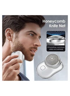 ACLIX Mini Portable Electric Razor Shavers for Men Rechargeable Easy One Button Use Suitable for Home Car Travel  - Image 3