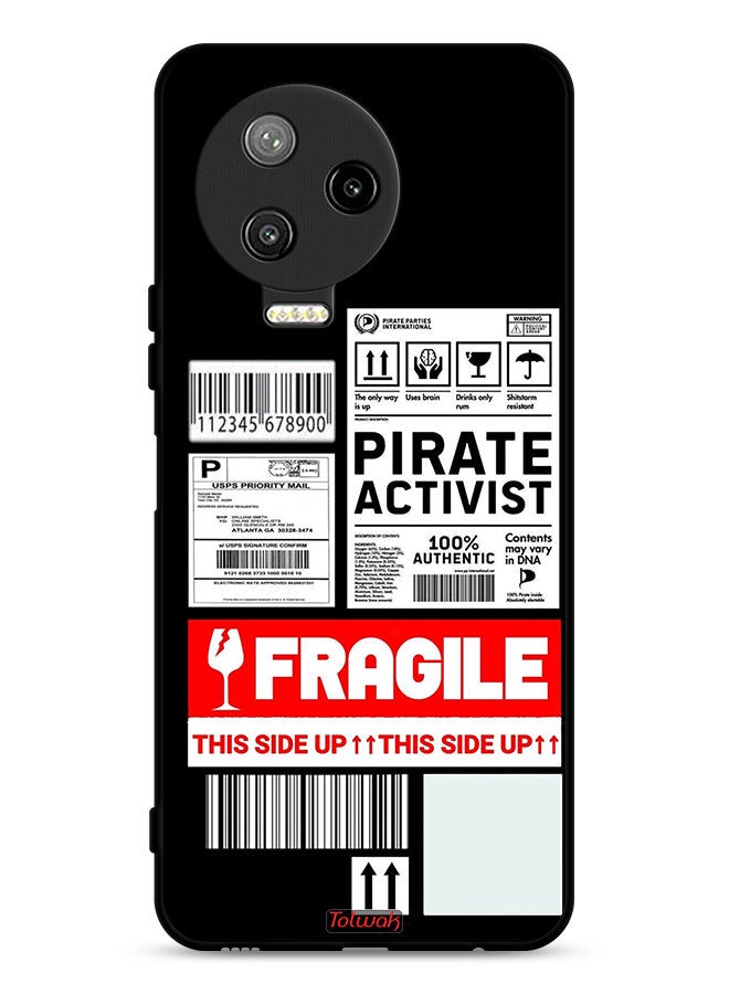 Tolwak Infinix Note 12 Pro 4G Protective Case Cover Private Activist Fragile Sticker - Image 1