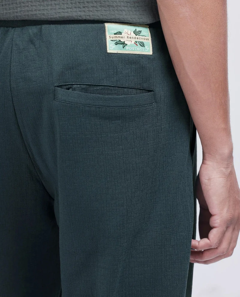 Rare Rabbit Men's Cotton Regular Fit Solid Trouser