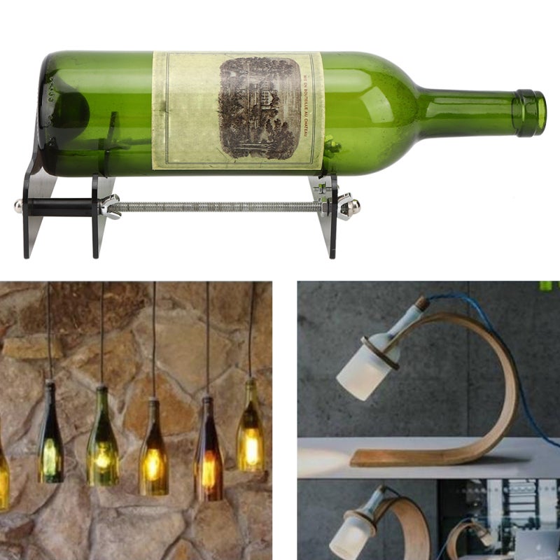 Bottle Cutter Kit PC Stainless Steel Adjustable System - High-Permeability Cutter Board Wine Bottle Cutting Tool for Craft Making - Image 2