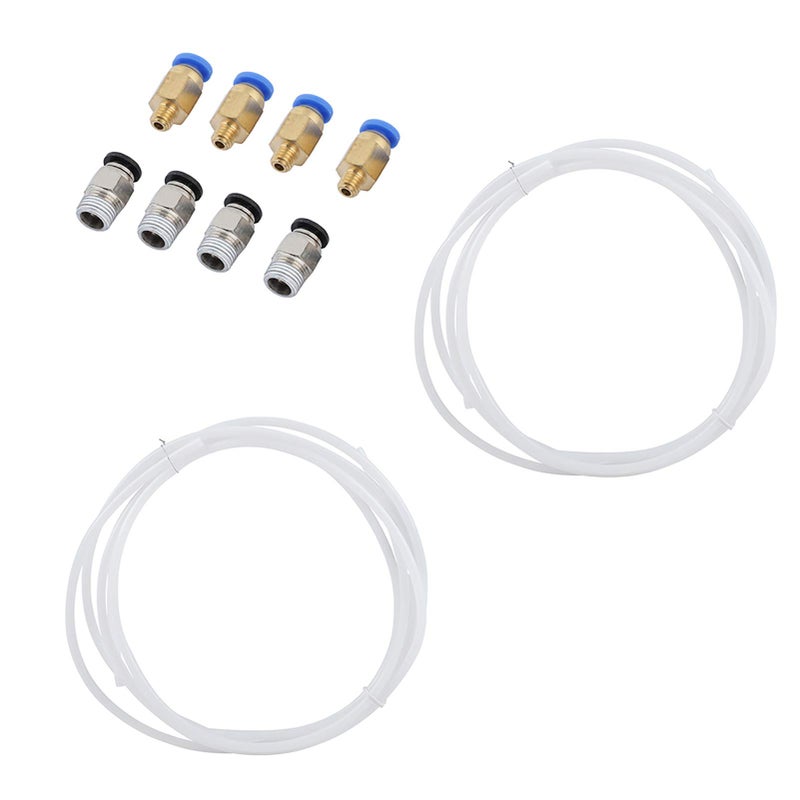 2M PTFE Tubing with 8 Fittings for 1.75mm 3D Printer Filament Quick Connectors Bowden Tube - Image 3