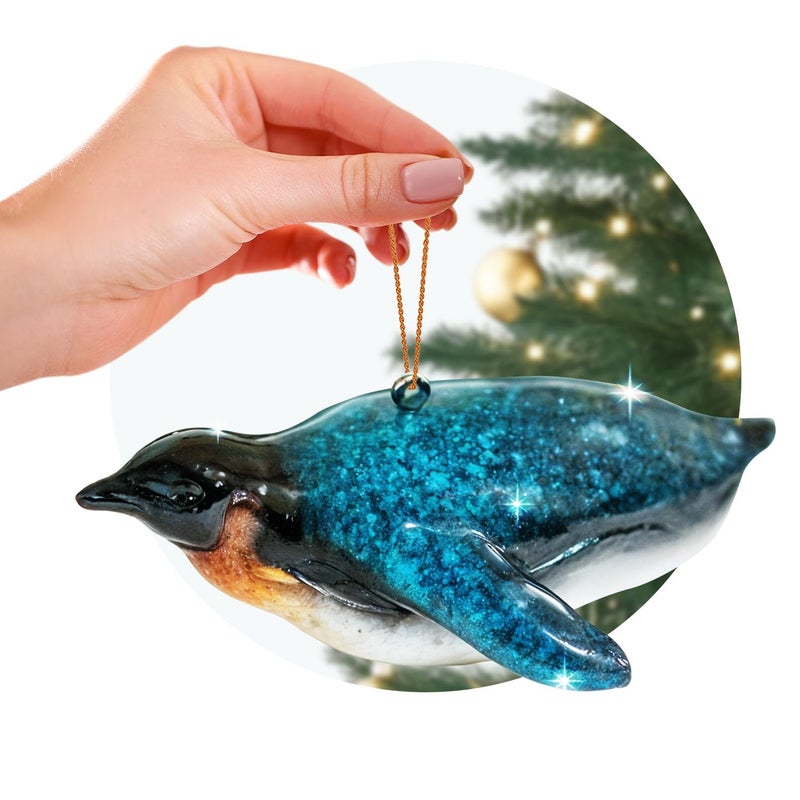 rengöra HandPainted Beach Christmas Ornament  Coastal Tree Decoration for Ocean Lovers  Unique Nautical Ornament for Christmas Tree or Stocking Stuffer Gift Penguin