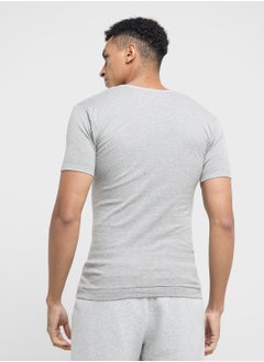 Seventy Five Basics Pack Of 3 Slim Muscle Fit Vest  - Image 2