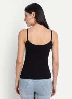 Aimly Aimly Women's Cotton Regular Fit Camisole Slip Black, White Pack of 3  - Image 5