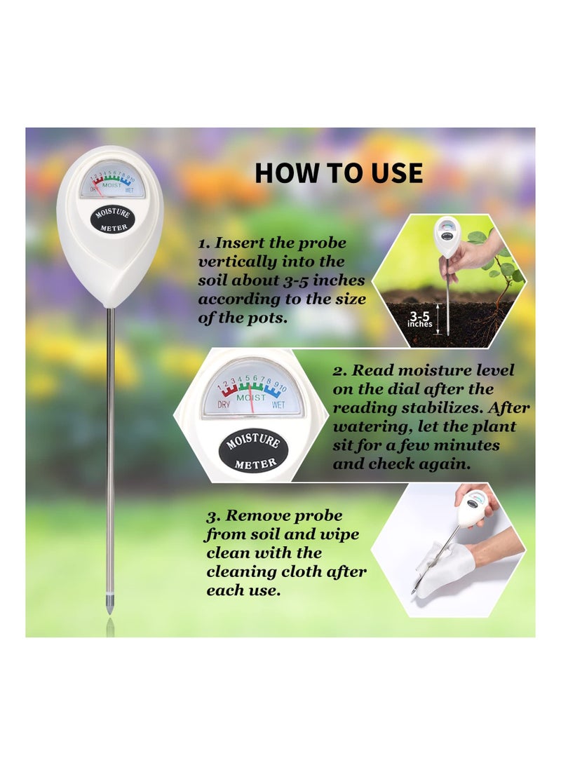 KASTWAVE Moisture Meter, Soil Moisture Meter, Soil Plant Water Meter for House Plants, Plant Moisture Meter, with Cleaning Cloth, Plant Water Meter, for Gardening, Farming, Indoor and Outdoor Plants - Image 5