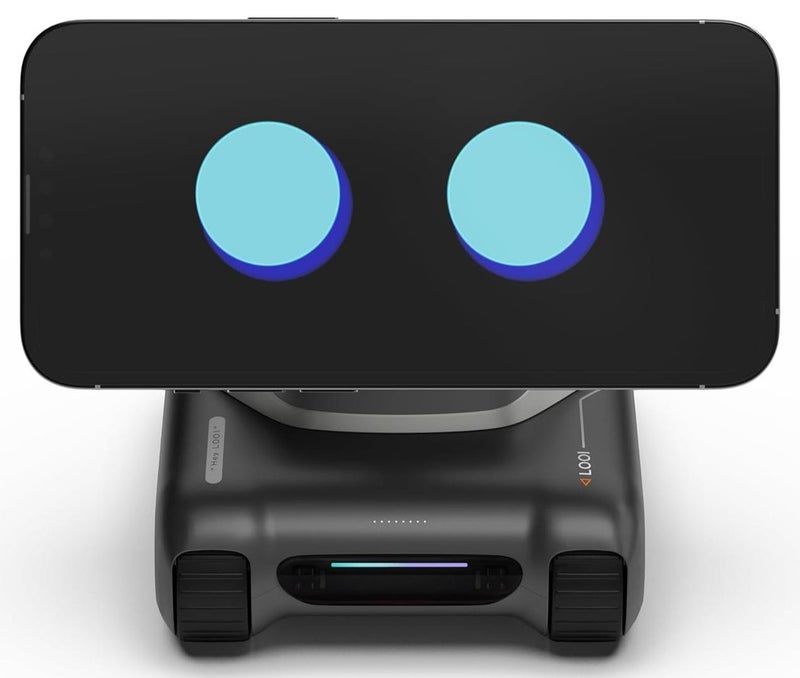 TangibleFuture LOOI Robot-Space Black – AI Desktop Companion with ChatGPT Voice Interaction, Memory, Personality, Gesture & Face Recognition, Emotional Support, and 10W Wireless Charging - Image 1