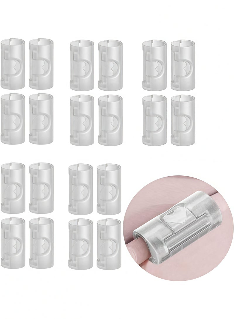 ٢٠ قطعة من مشابك تثبيت ملاءات السرير، قابلة للتعديل، لحمل أغطية السرير واللحاف، ومنظمات الأسلاك، ومستلزمات المنزل والمكتب المنزلي. أداة أساسية لا غنى عنها. - Image 1