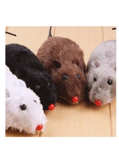 SUNSAR 4 Pack Cat Dog Pet Clockwork Mouse Toy, Wind Up Mouse Racing Mini Jumping Rat, Cat Kitten Play and Chase Moving Funny Toy  - Image 3