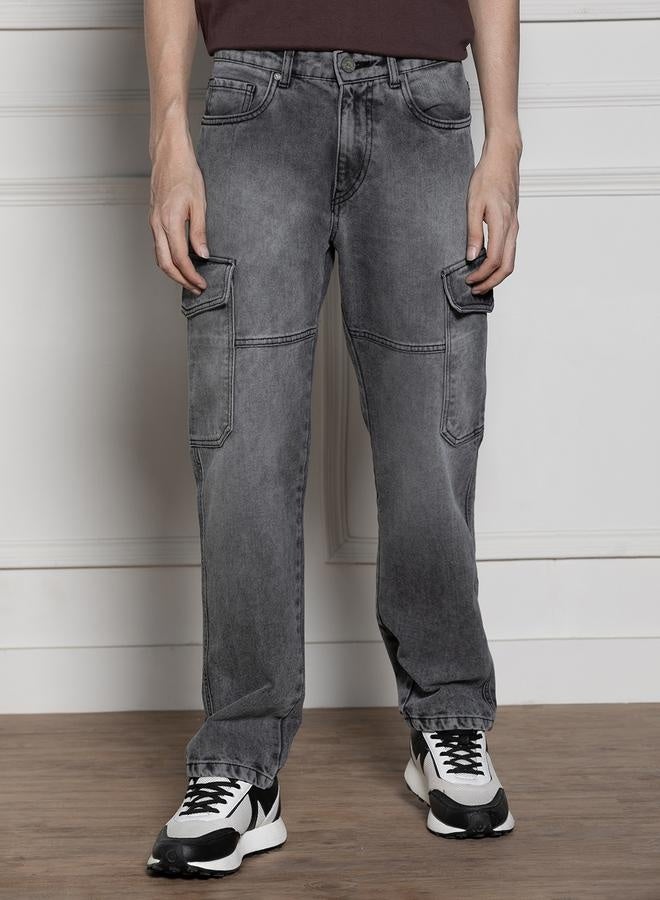 Dennis Lingo Men’s Relaxed Fit Light Grey Jeans – Effortless and Stylish  - Image 3