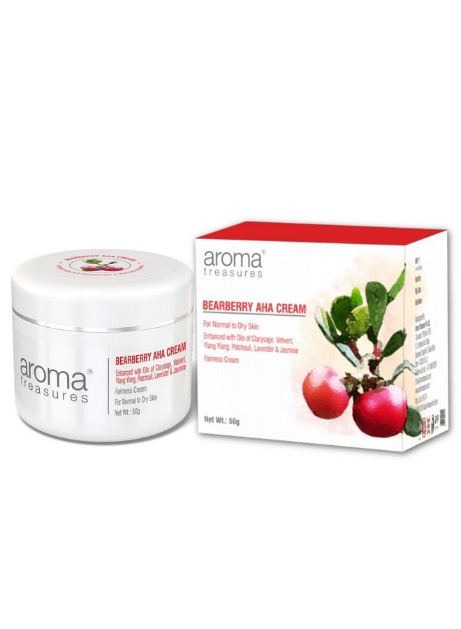 Aroma Treasures Bearberry Aha White Glow Face Cream For Women And Men Day Cream For Daily Use Natural White Glow Cream (50Gm) - Image 1