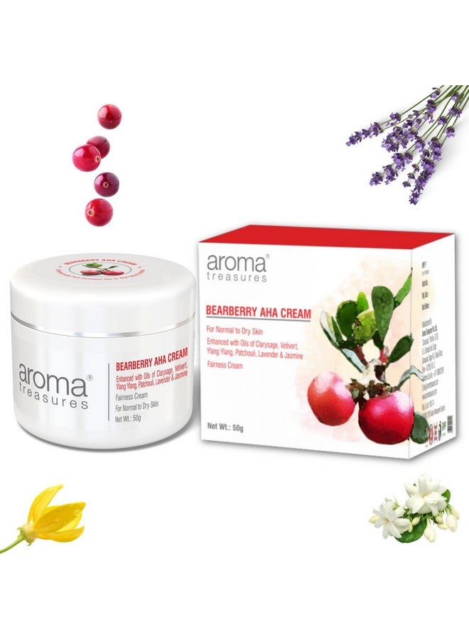 Aroma Treasures Bearberry Aha White Glow Face Cream For Women And Men Day Cream For Daily Use Natural White Glow Cream (50Gm) - Image 2