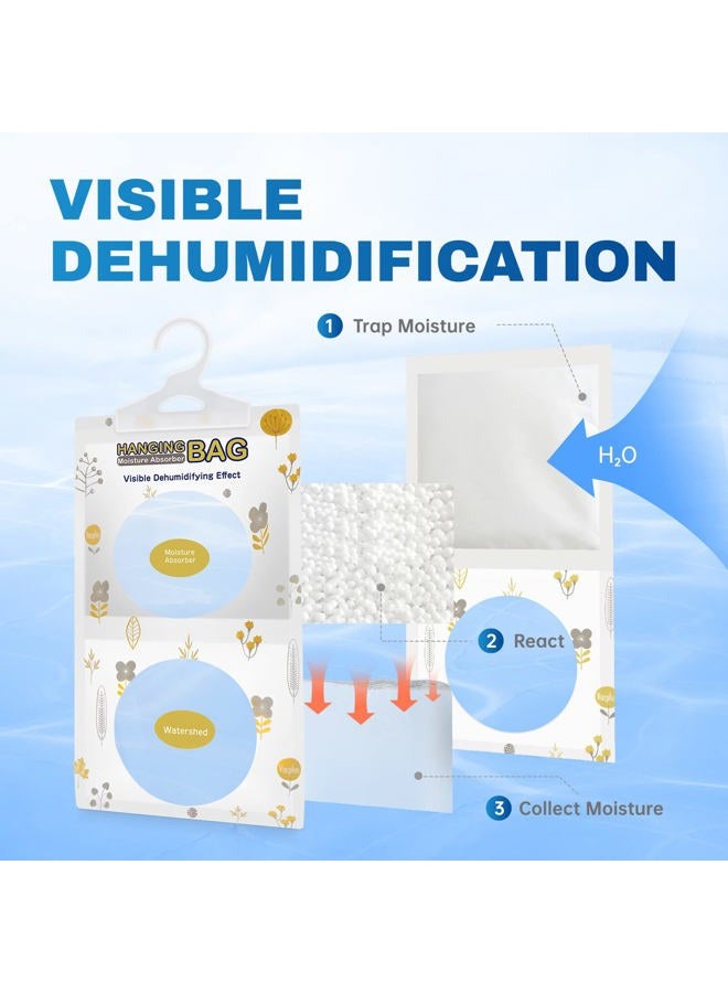 Vacplus Moisture Absorber Packets, Fragrance Free(10 Pack), Humidity Packs, Hanging Closet Dehumidifier Bags, Moisture Absorb 9.8OZ (Nickname: VA-M158) - Image 5