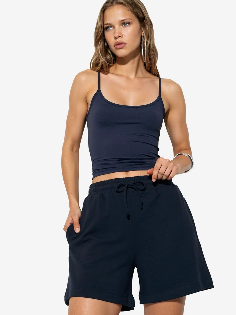 Busem BUSEM Mid-Waist Drawstring Sweat Shorts
