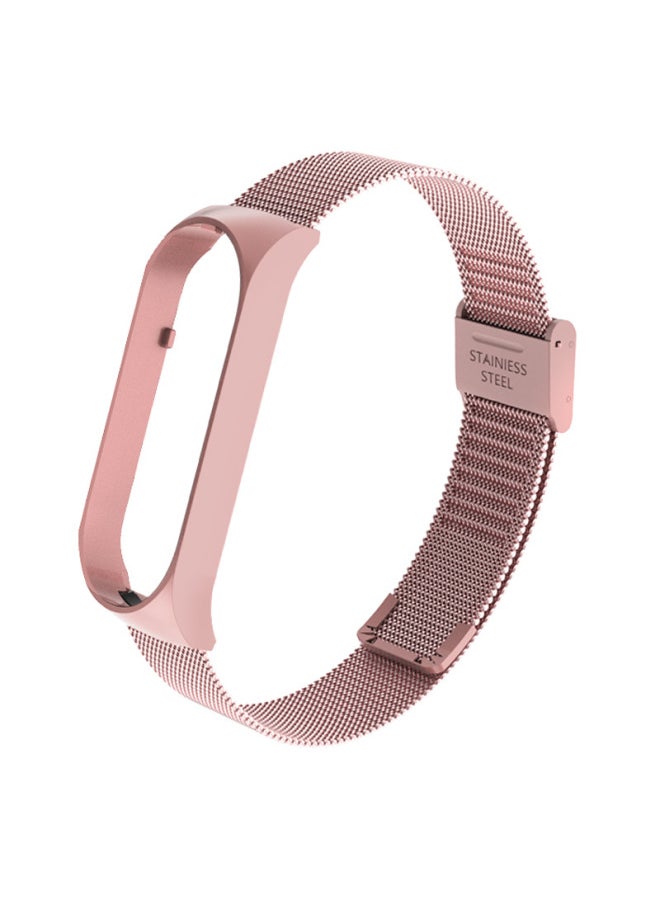 Generic - Metal Strap For XiaomiBand 6 5 Milanese Loop Three-bead Stainless Steel Mesh Strap Compatible For Xiaomi34 Smart Bracelet-Color:MAGNETIC MILAN-PURPLE-Specifications:Mi Band 3/4 Universal - Image 1
