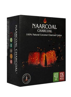 Plynox 126-Peices Naar Coal 100% Natural Coconut Charcoal Cubes Quick burn use for fragnance and increase the aste of Meal Provide You Delicious Food  - Image 1