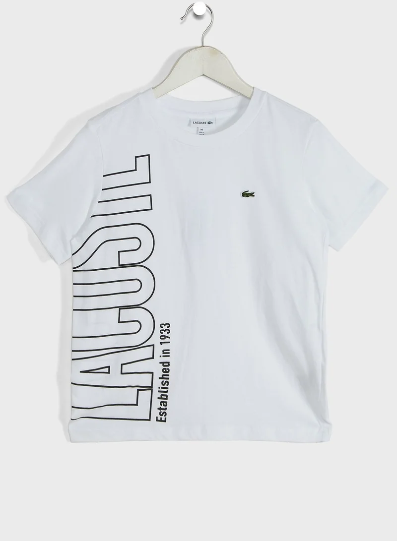 LACOSTE Logo Crew Neck T-Shirt