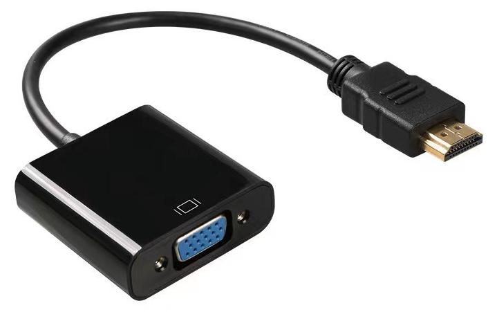 محول HDMI إلى محول VGA 1080P بطاقة فيديو خارجية 1080P إلى سطح المكتب، والكمبيوتر المحمول، والتلفزيون عالي الدقة، والشاشة، وجهاز العرض - Image 1