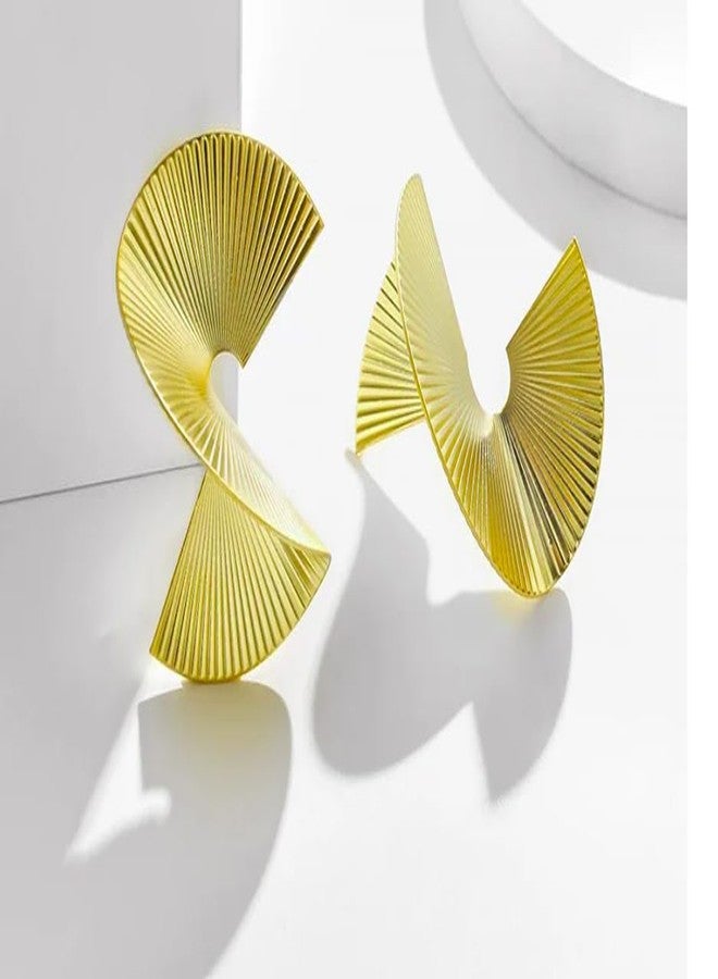 إيّو إيسيز أقراط أيوس الملتوية المميزة للنساء | أقراط أنيقة للحفلات | هدية للنساء والفتيات - Image 4