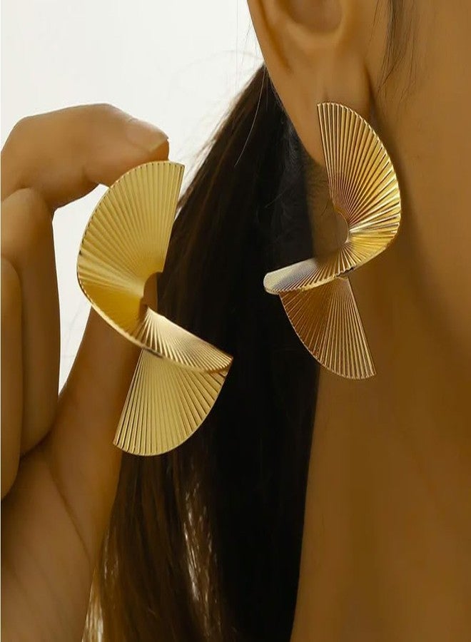 إيّو إيسيز أقراط أيوس الملتوية المميزة للنساء | أقراط أنيقة للحفلات | هدية للنساء والفتيات - Image 3