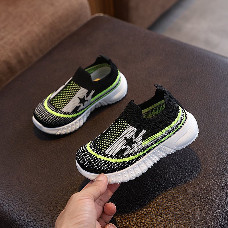 Mesh Sneakers Lightweight Flexible Sole Walking Shoes For Kids Indoor And Outdoor Activities - Image 1