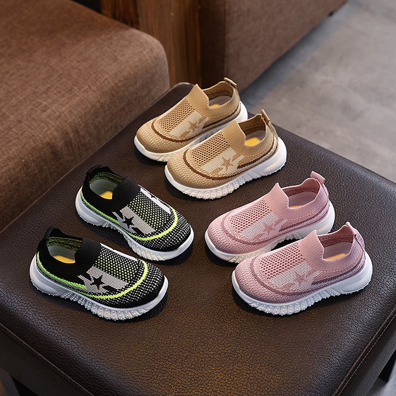 Mesh Sneakers Lightweight Flexible Sole Walking Shoes For Kids Indoor And Outdoor Activities - Image 3