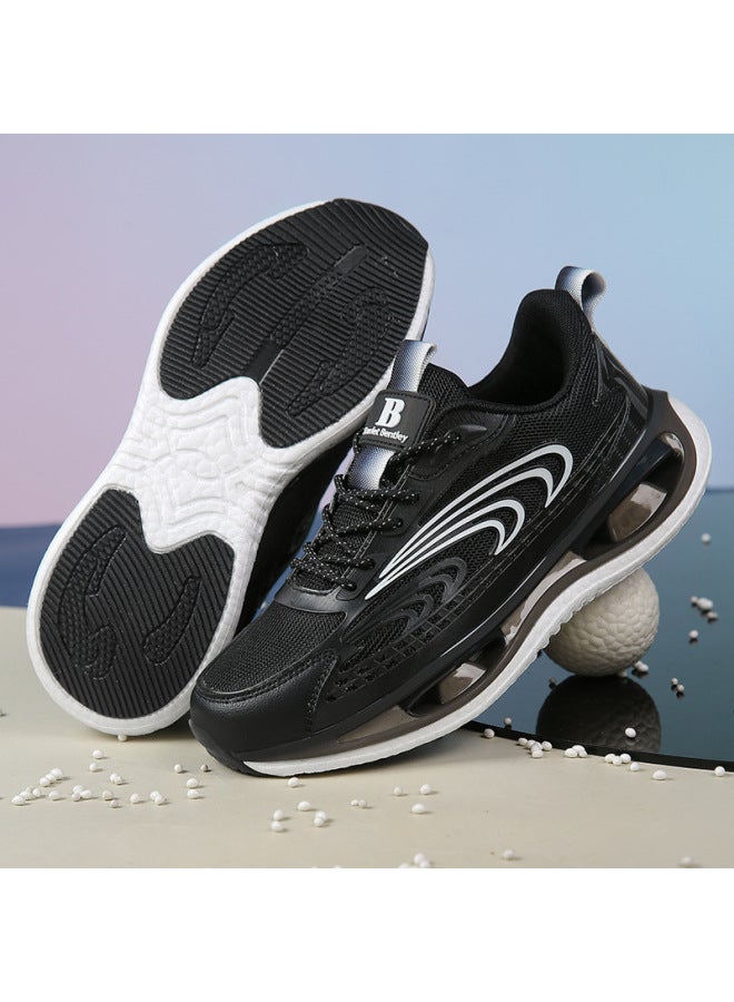 Spring And Autumn New Popular Model Mesh Breathable Casual Soft Sole Running Shoes Comfortable Soft Elastic Popcorn Sneakers