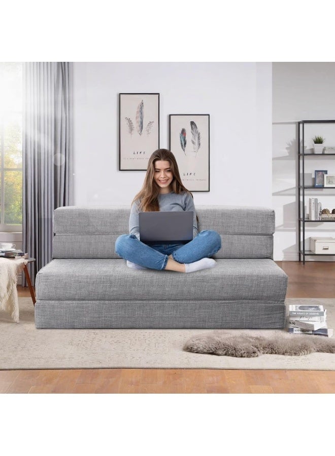 Convertible Sofa Bed with Pillows - Image 2