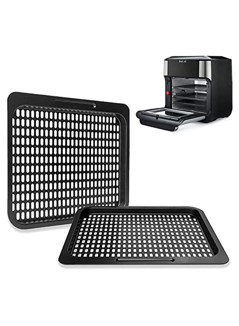 2 Pcs Replacement Cooking Tray, Mesh Cooking Rack Air Fryer Accessories for Instant Vortex, Innsky, Chefman and other Air Fryer Oven, Dishwasher Safe, Removable Mesh Cooking Rack for Air Fryer - Image 1