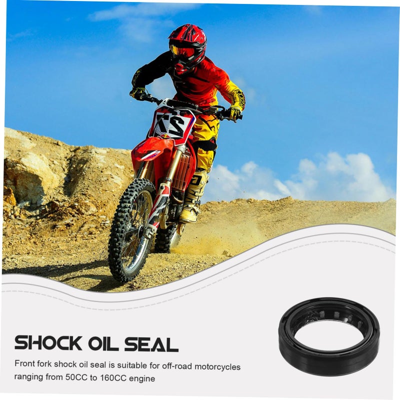 Motorcycle Front Fork Oil Seal Kit 2 Pieces Durable Construction Easy Installation - Image 4