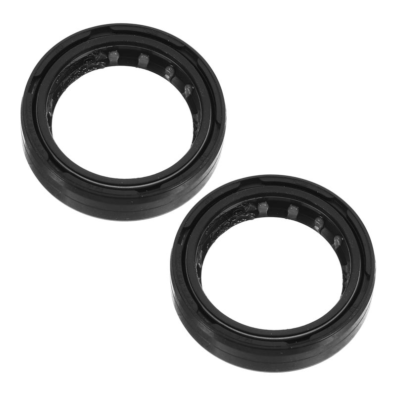 Motorcycle Front Fork Oil Seal Kit 2 Pieces Durable Construction Easy Installation - Image 2