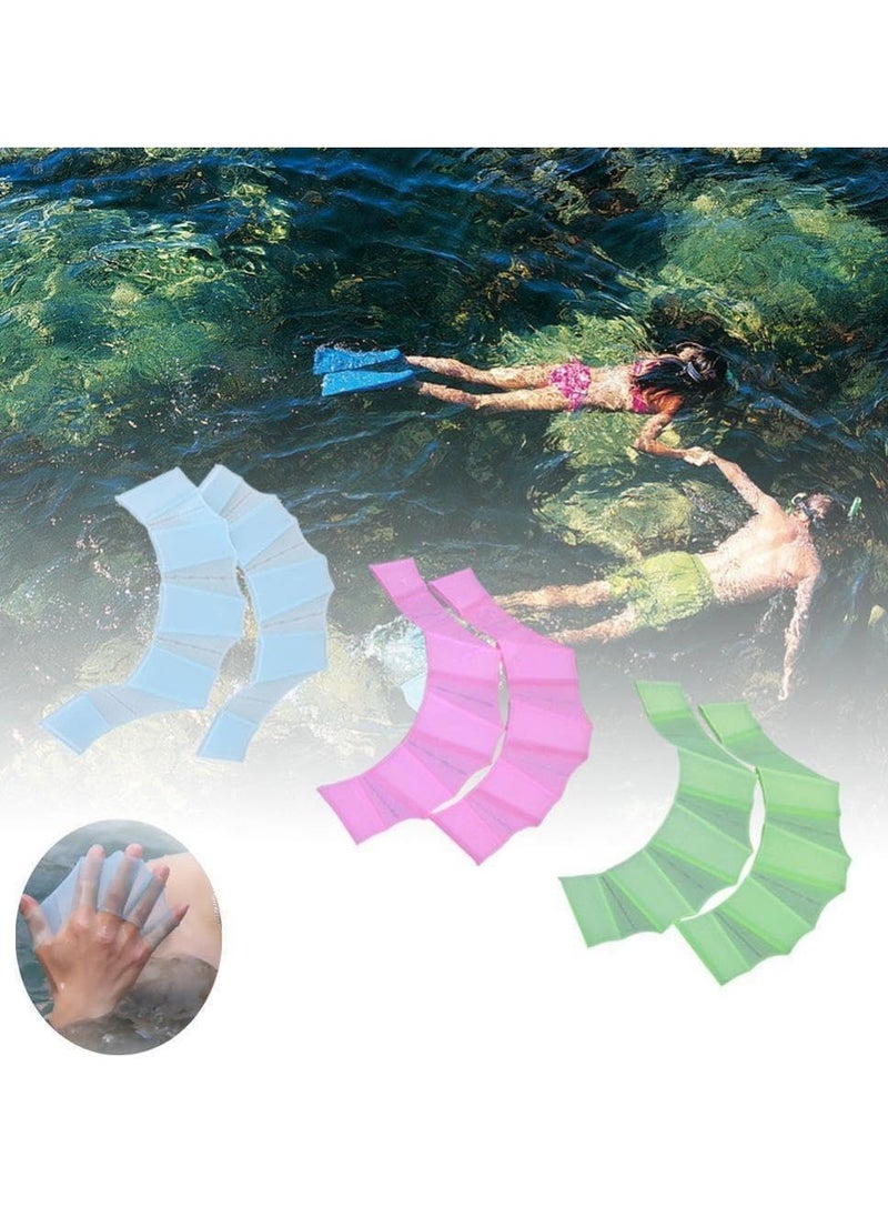 Generic Silicone Swimming Gloves Hand Fins for Swimming and Diving for Adults and Children  - Image 2