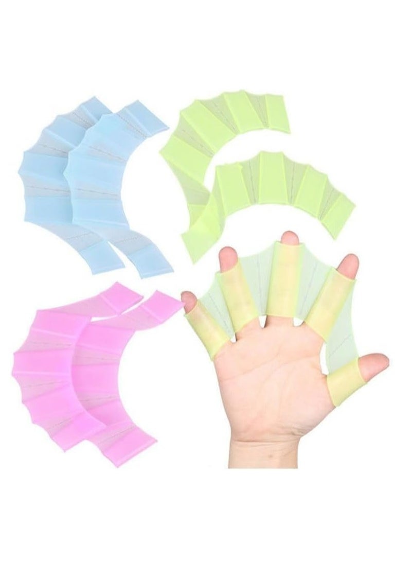 Generic Silicone Swimming Gloves Hand Fins for Swimming and Diving for Adults and Children  - Image 3