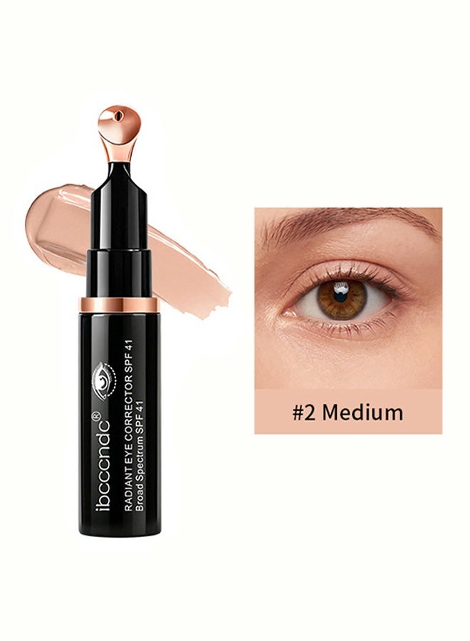ibcccndc Radiant Eye Corrector SPF41, Hydrating Under-Eye Concealer for Dark Circles, Medium Shade with Sun Protection & Cooling Applicator, 7ml #2 Medium - Image 2