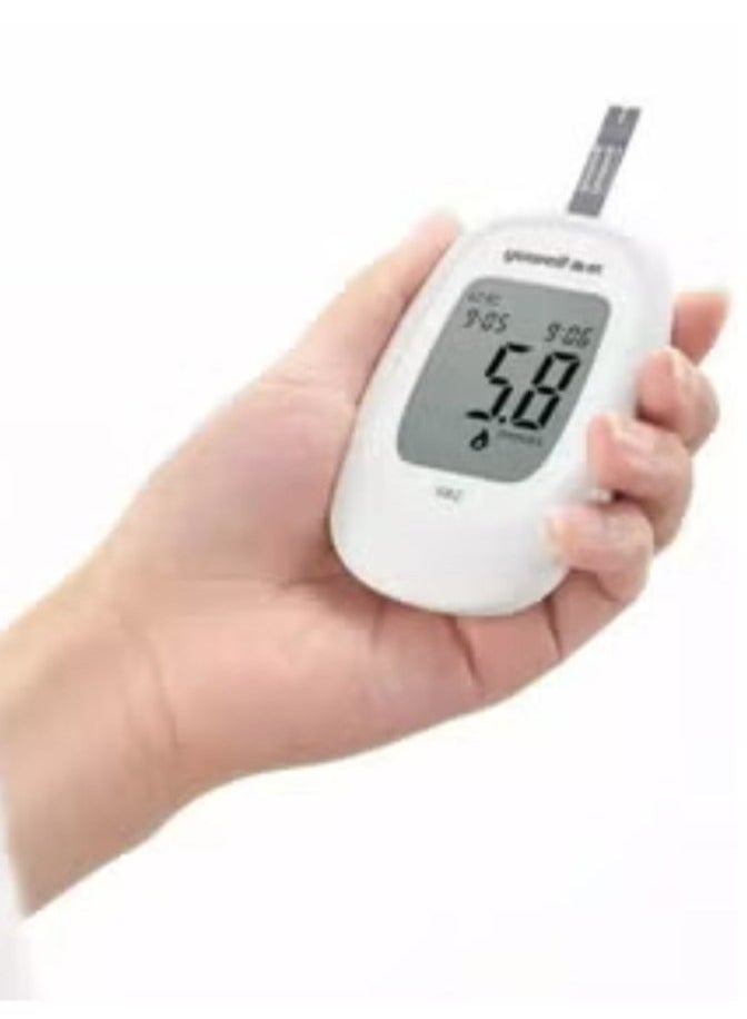 يوويل مجموعة مكونة من جهاز قياس نسبة السكر في الدم مع علبتين شرائط قياس السكر وعلبتين إبر وخز. - Image 4