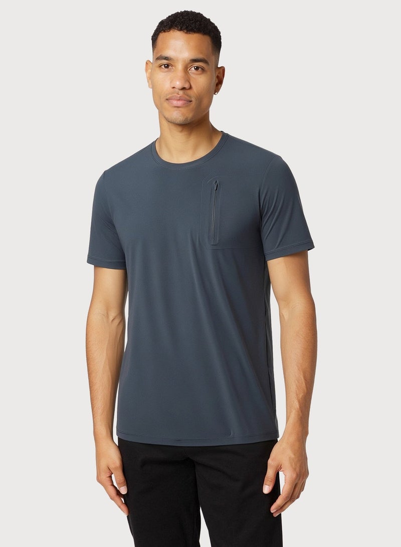 QUASER Mens T-Shirt O-Neck Basic Short Sleeves,Everyday Tee For Men,Comfortable Soft Men's T-shirt - Image 3