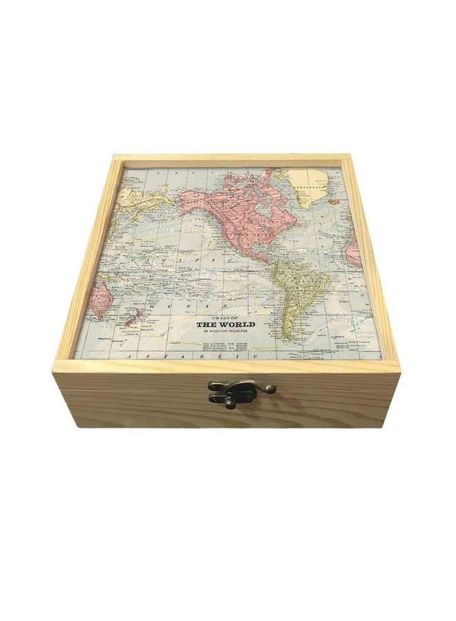 Nutcase Designer Passport Holder for Men Women Passport Cover Luggage Tag Wooden Gift Box Set - The World Map - Image 5