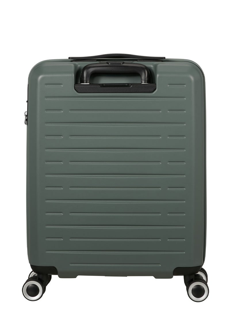 AMERICAN TOURISTER Aerojoy Suitcase, Cabin Size 55 cm / 20 inch, 4 Wheels, Hard Top, ABS, Dark Forest|TSA Lock|Inner Mesh Zippered Divider|Cross Ribbons|Lightweight - 3 Years International Warranty - Image 4