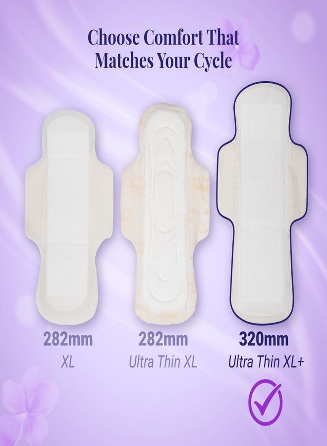 NIINE Dry Comfort Ultra Thin XL+ Sanitary Napkins for Heavy Flow (Pack of 1)50 Pads|320mm Long| Suitable for Heavy Flow|Faster Absorption |Prevents Wetness & Leakage Free Biodegradable disposable bags - Image 4