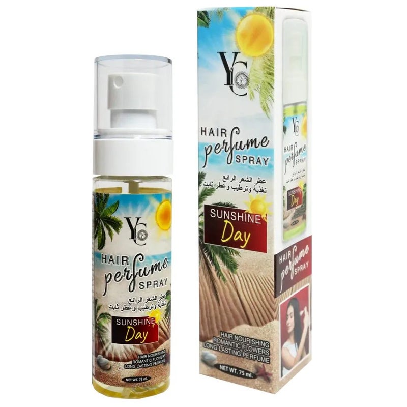 YC Long Lasting Sunshine Day Fragranced Hair Perfume Spray With Romantic Flowers- 75ml
