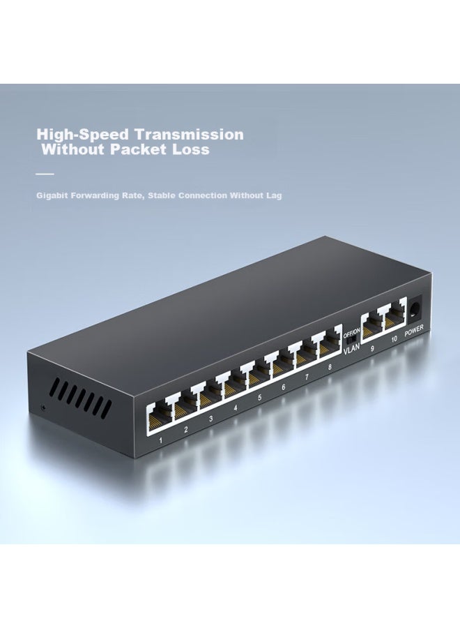 Keeplink Kp-9000-10t/g2 100mbps 10-port Switch Enterprise Home Dorm Security Surveillance Network Splitter Hub Switch - Image 2