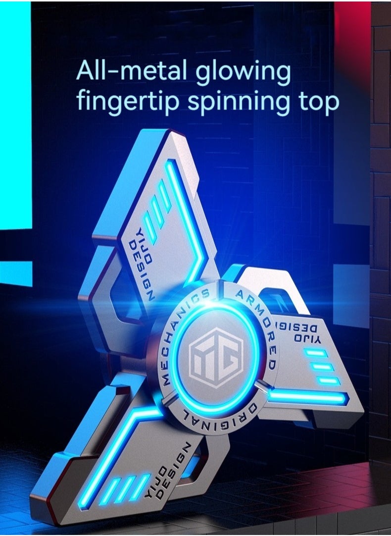 M MIAOYAN - M MIAOYAN new luminous fingertip spinner, luminous fingertip spinner, black technology decompression toy and decompression artifact - Image 1
