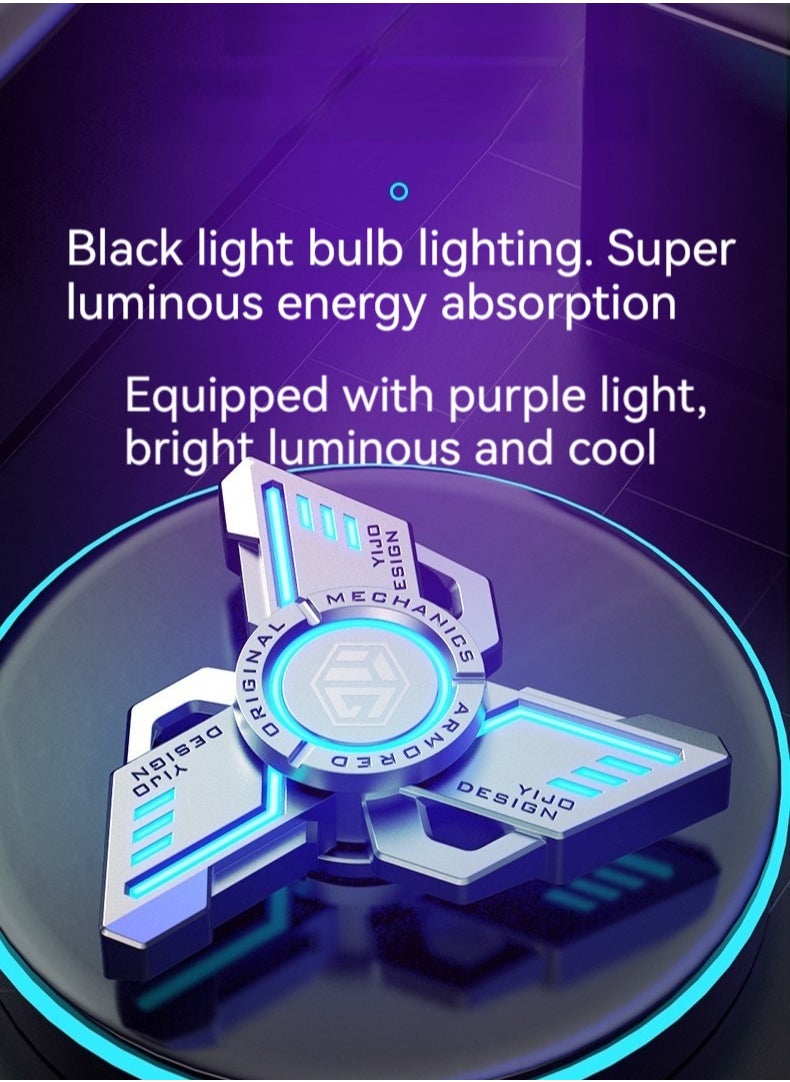 M MIAOYAN - M MIAOYAN new luminous fingertip spinner, luminous fingertip spinner, black technology decompression toy and decompression artifact - Image 1