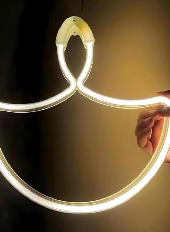 Warm White Diya LED Rope Light — Elegant Diya Shaped Neon Decoration | Festive Glow for Diwali, Deepavali, Home, Window, Balcony, Party 3000K (60cm) - Image 2