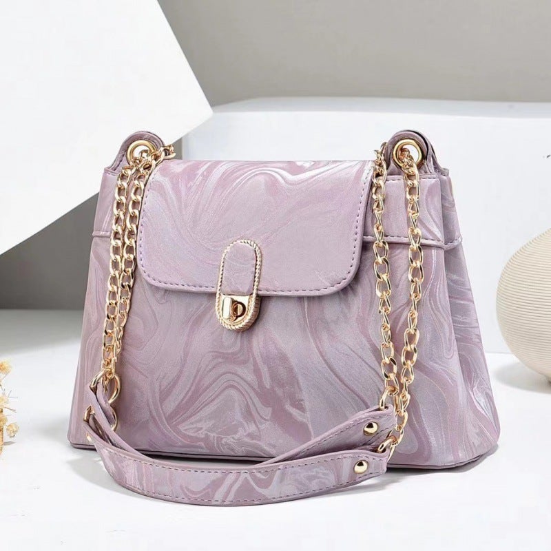 New Macaron Printed Trendy Casual High-End All-Match Shoulder Bag Women'S Small Square Bag Handbag Crossbody Bag - Image 4
