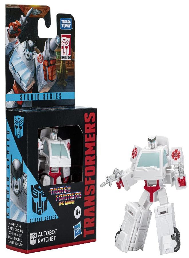 TRANSFORMERS - Transformers Toys Studio Series Core Class The The Movie Autobot Ratchet Action Figure - Ages 8 and Up, 3.5-inch - Image 1